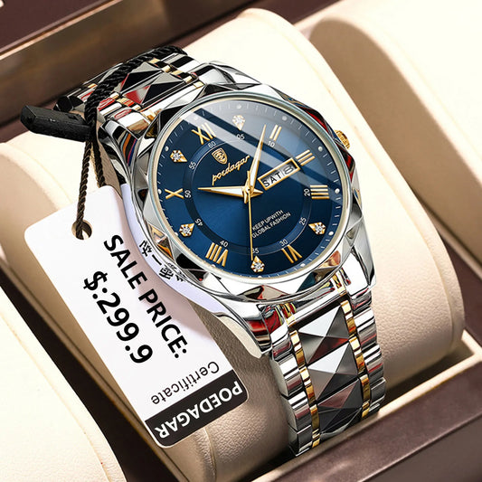 POEDAGAR Top Brand Luxury Man Wristwatch